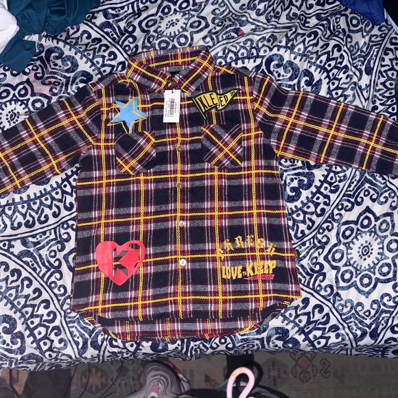 Kids Flannel Button Up - Picture 3 of 5